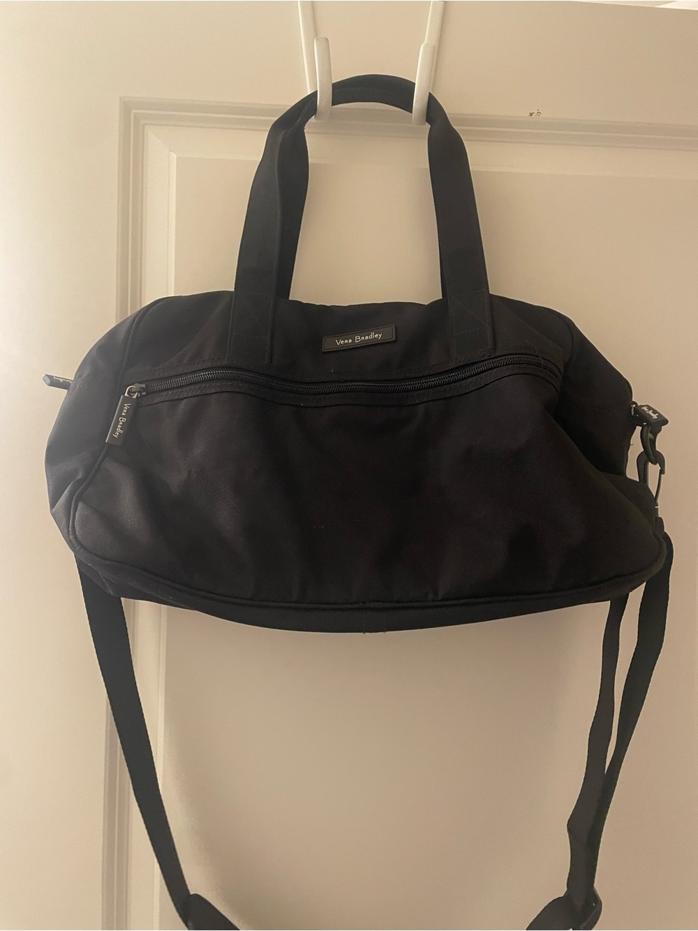 Vera Bradley Black Travel Duffel with Shoulder Strap